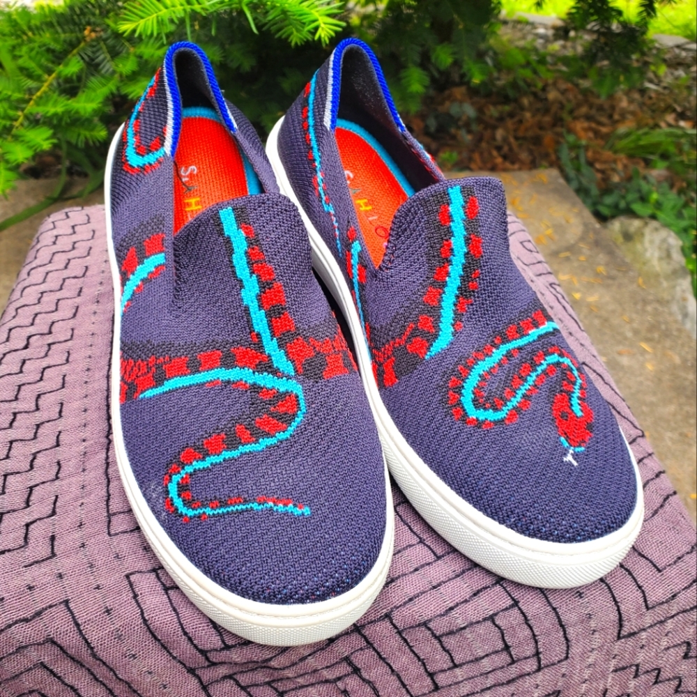 Rothy's Kids Snake-Print Shoes, Size 4
